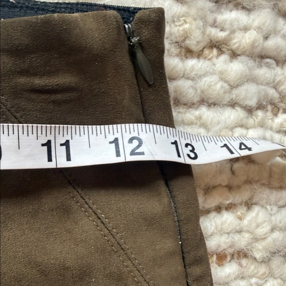 🤎 NEW Drew Faux Suede stretch skinny pants brown - Picture 5 of 7